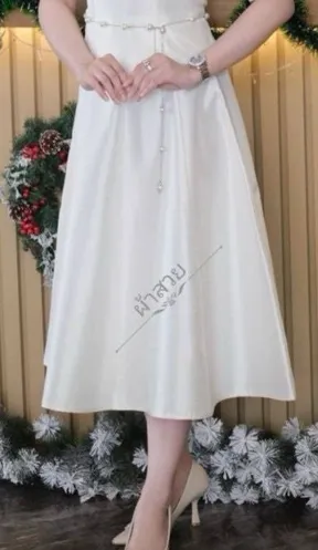Laos/Thai Traditional Silk Skirt, 6 Colors, Available in 6 Sizes Style #37SK Skirts - Elegant Thai Skirts