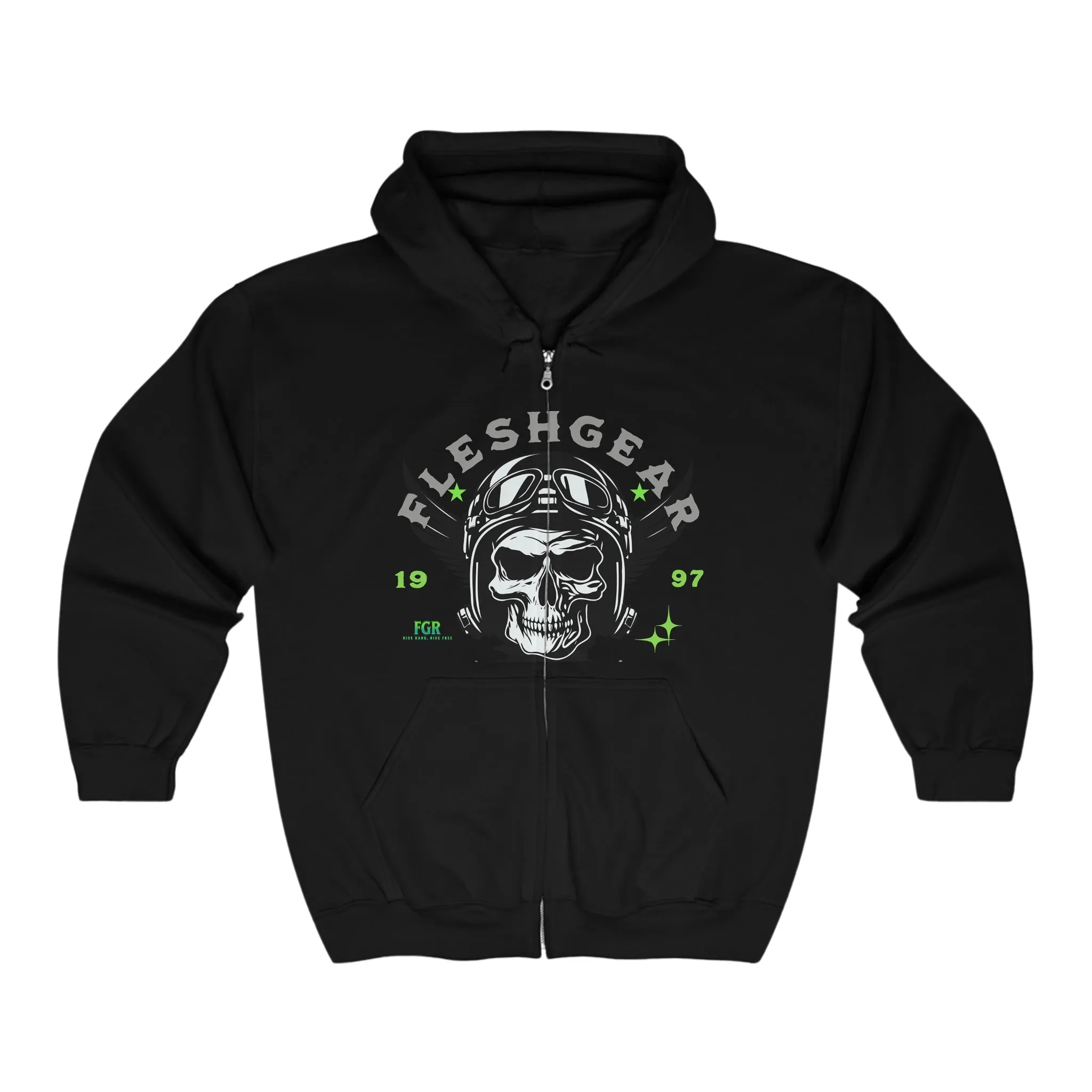 LET'S RIDE Full Zip Hooded Sweatshirt