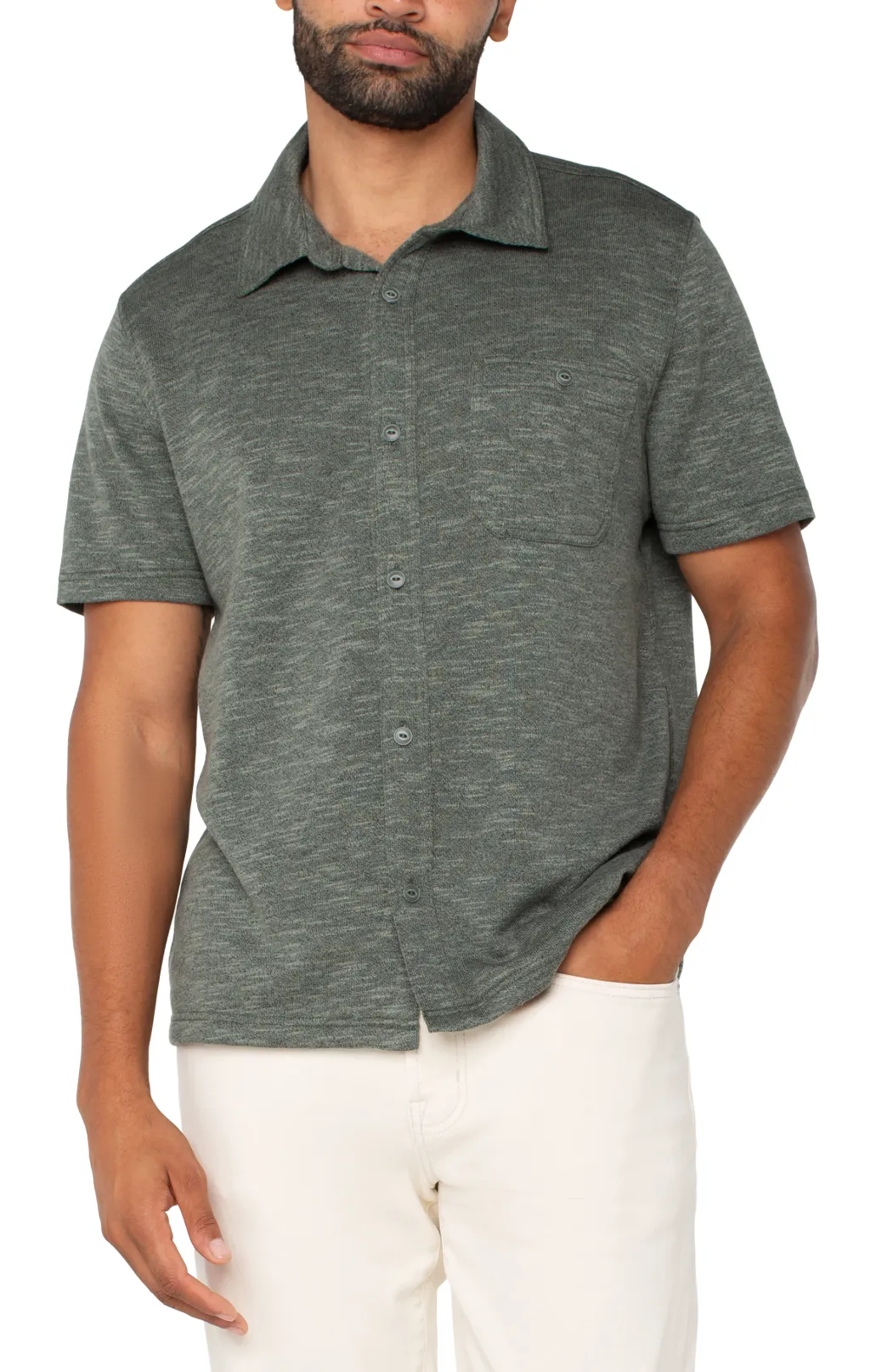 LG854LG7-Men's SS Button up Shirt