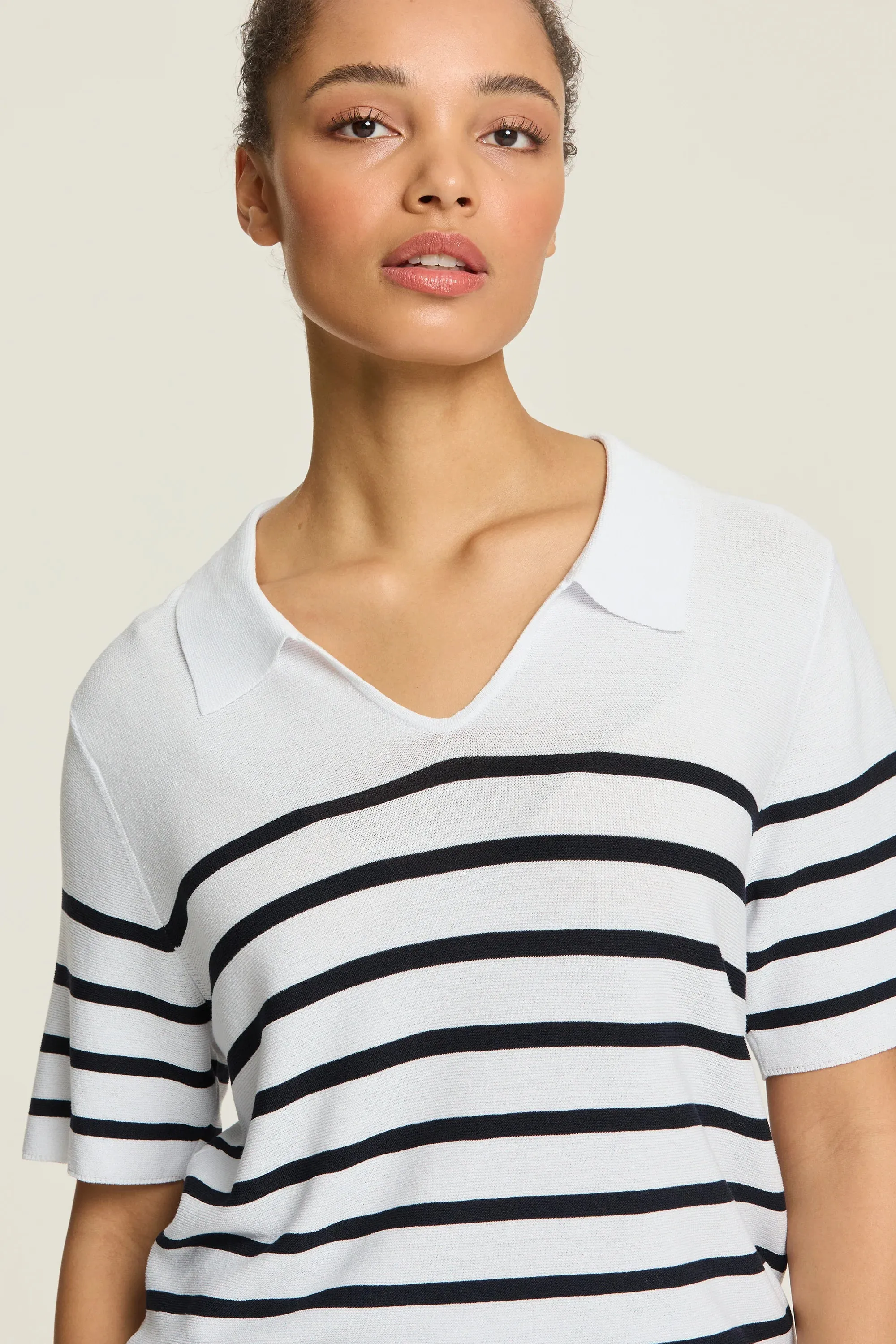 Liberty Knit | Navy/White