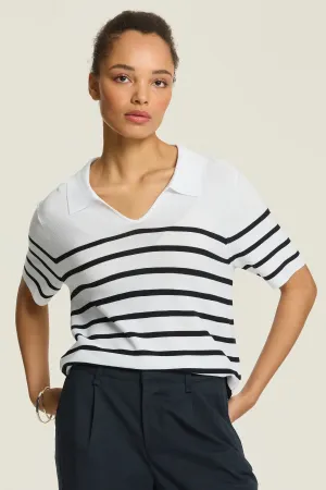 Liberty Knit | Navy/White