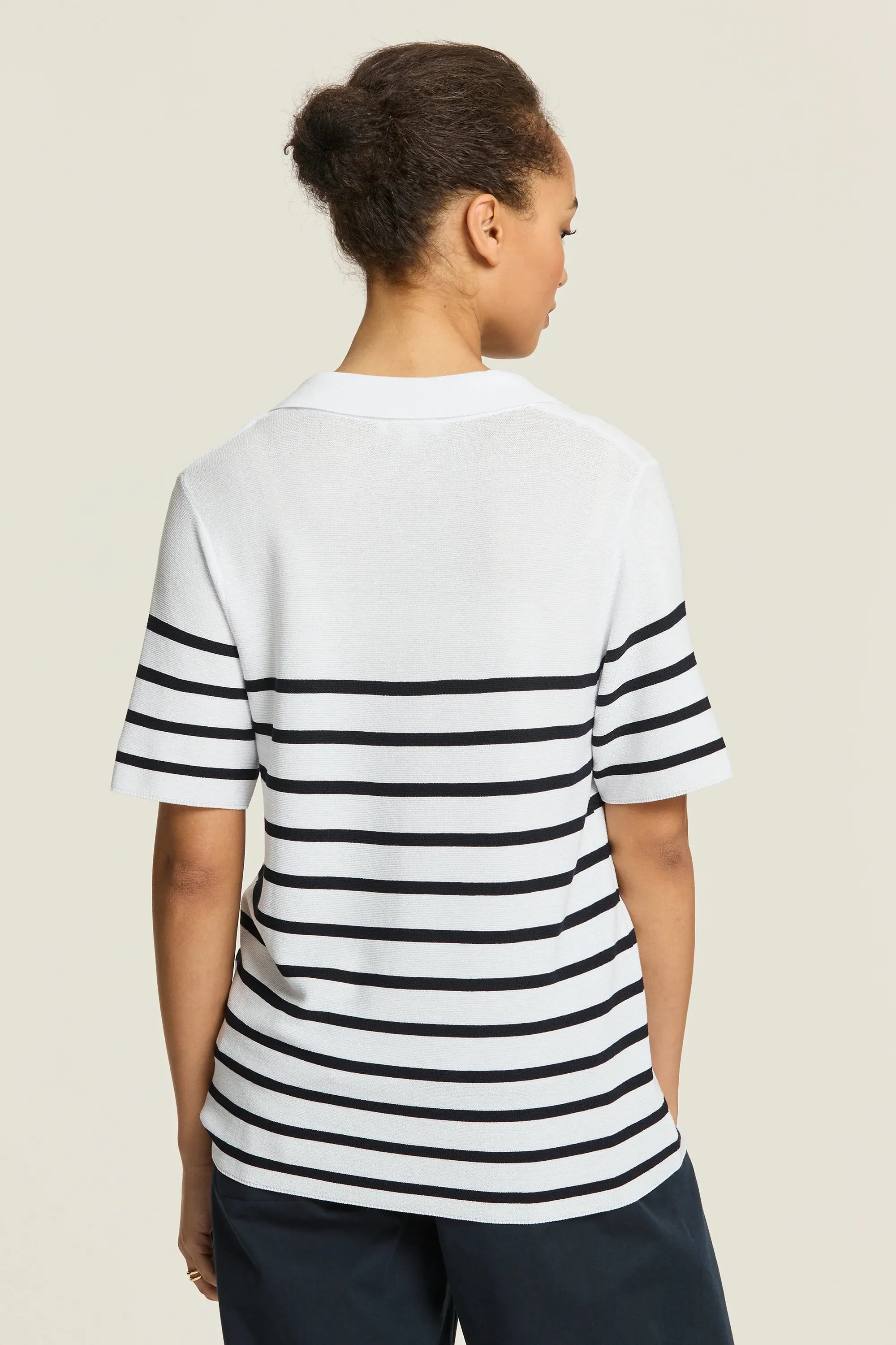 Liberty Knit | Navy/White