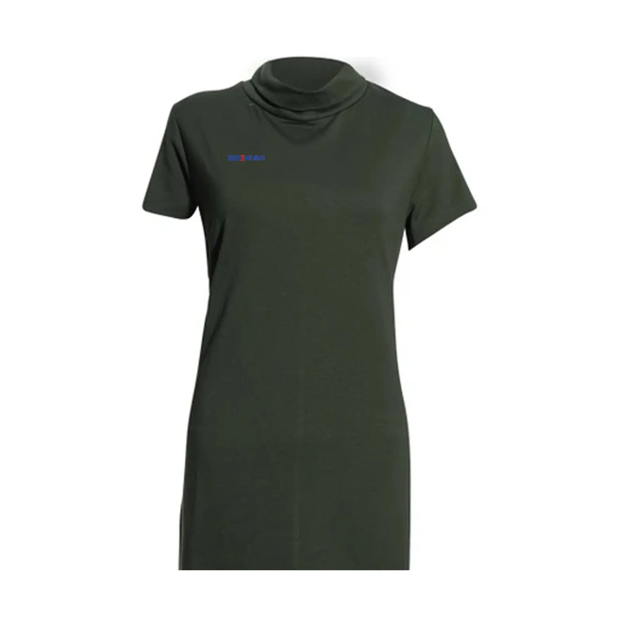 Light Green High Neck Comfy Dress Top By Rapheeze