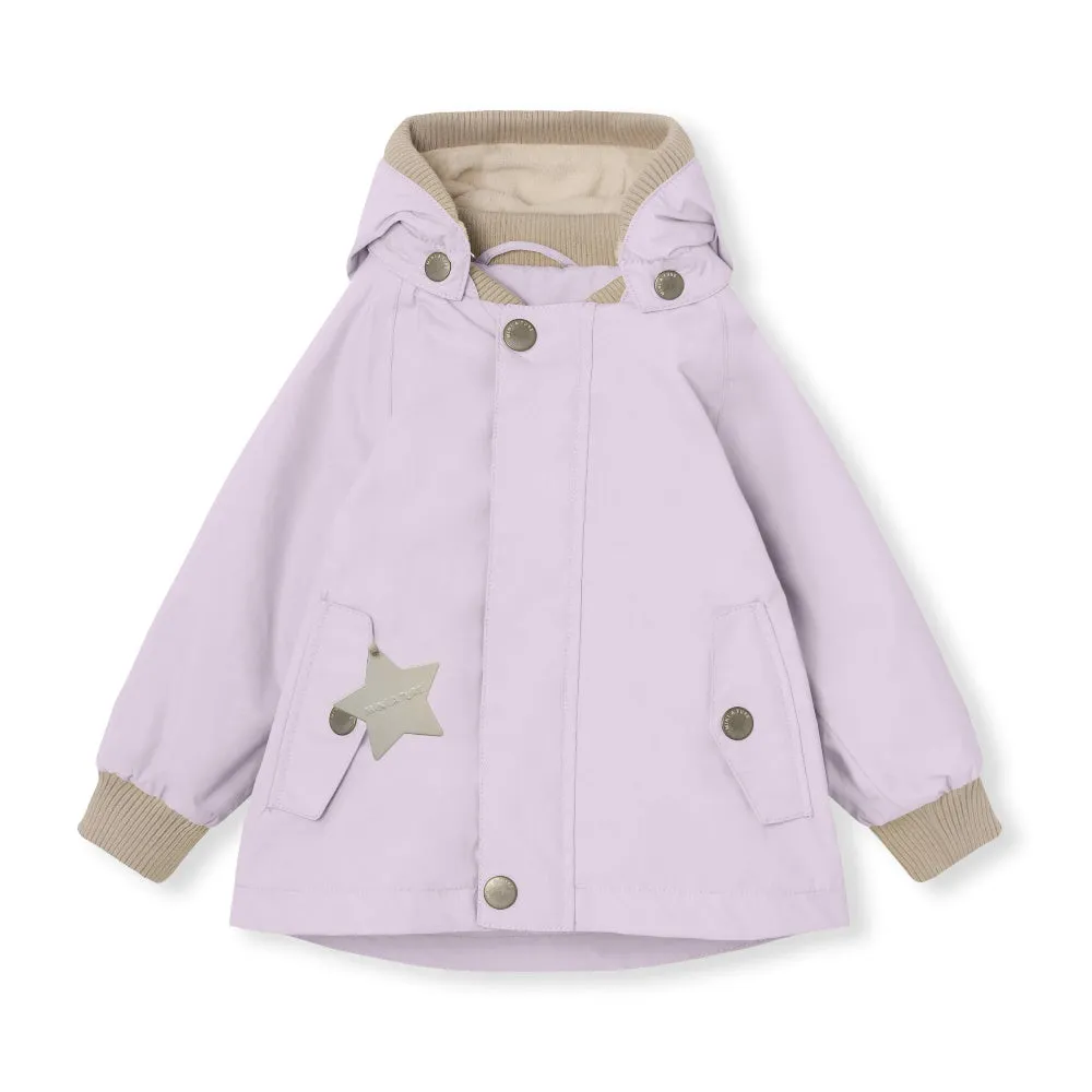 Light Purple Printed Logo Jacket