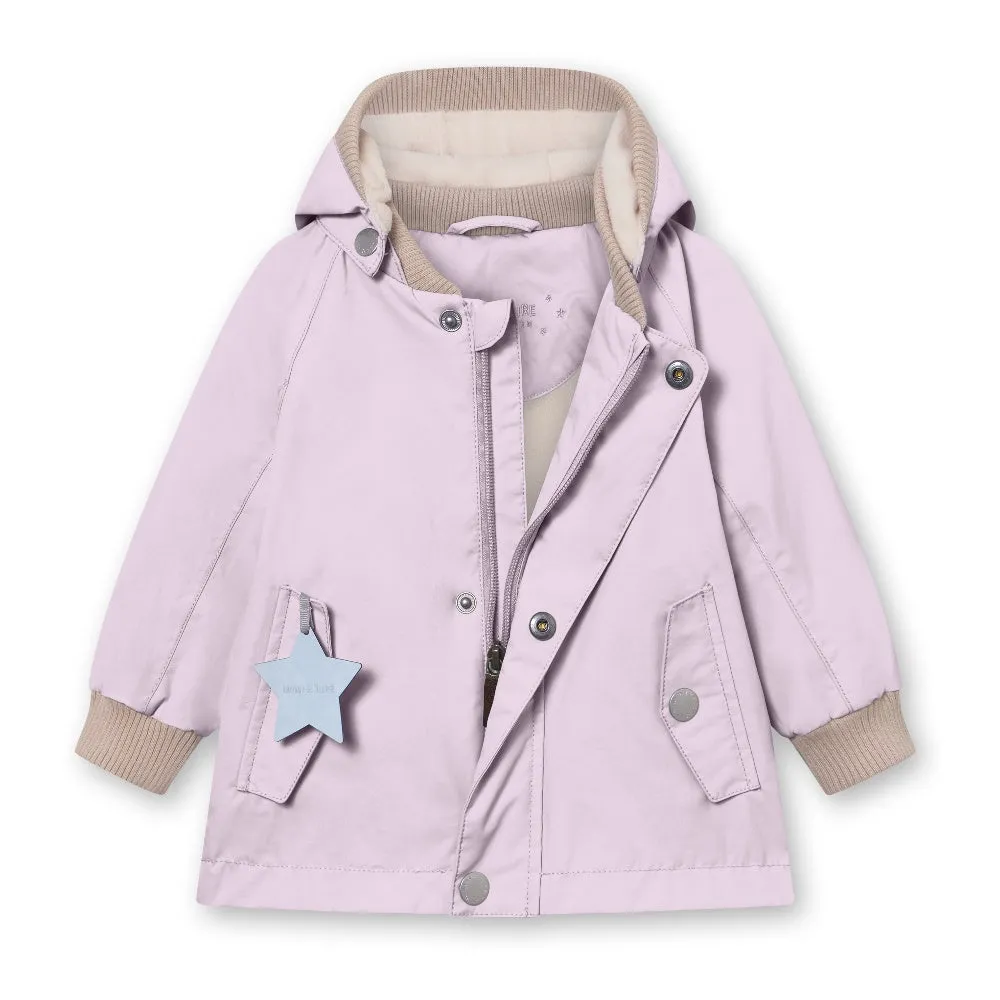 Light Purple Printed Logo Jacket