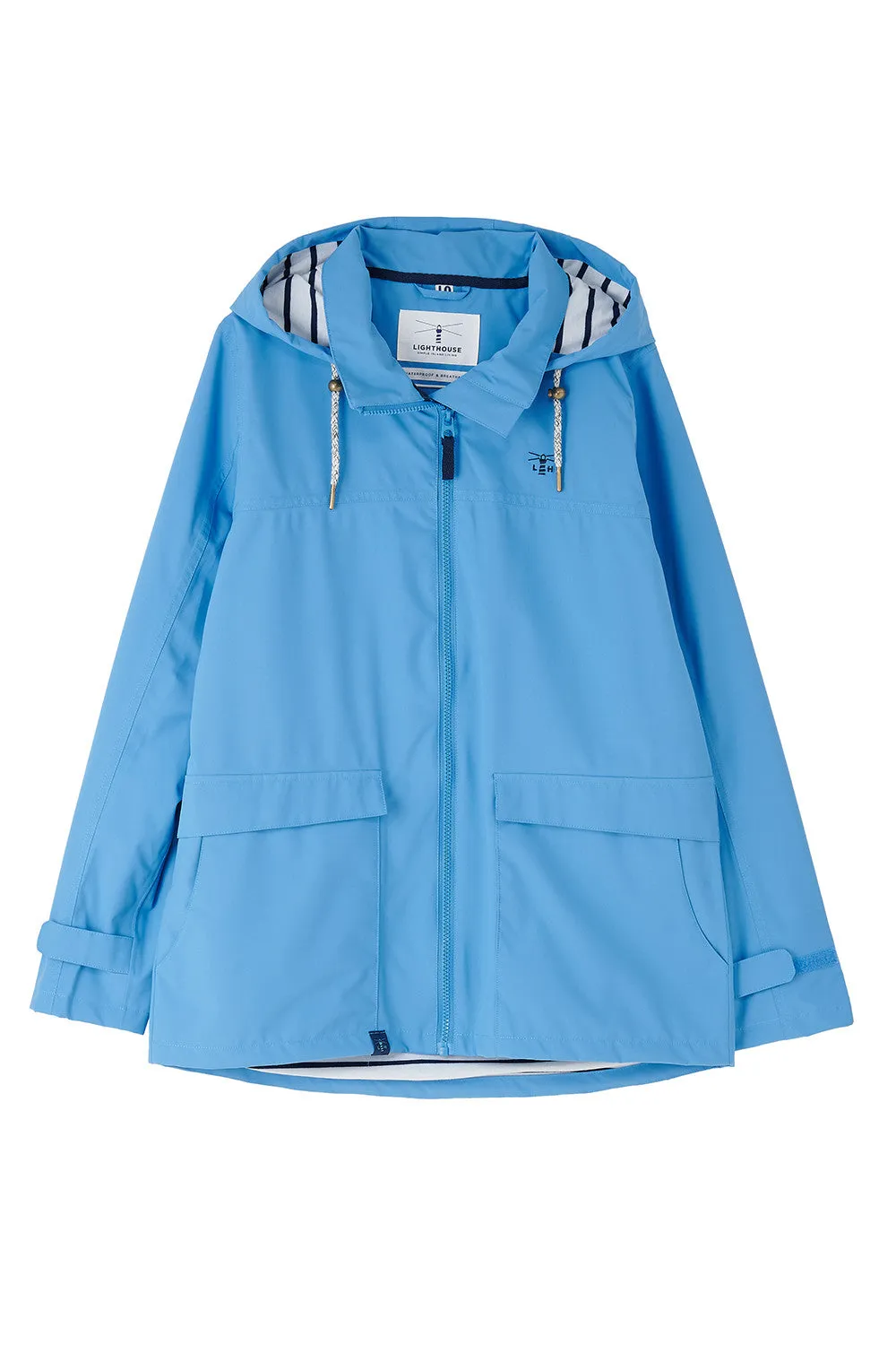 Lighthouse Ladies Short Beachcomber II Waterproof Breathable Jacket-MARINE BLUE