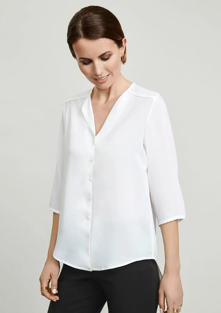 Lily Ladies Longline Blouse (BZ-S015LT)