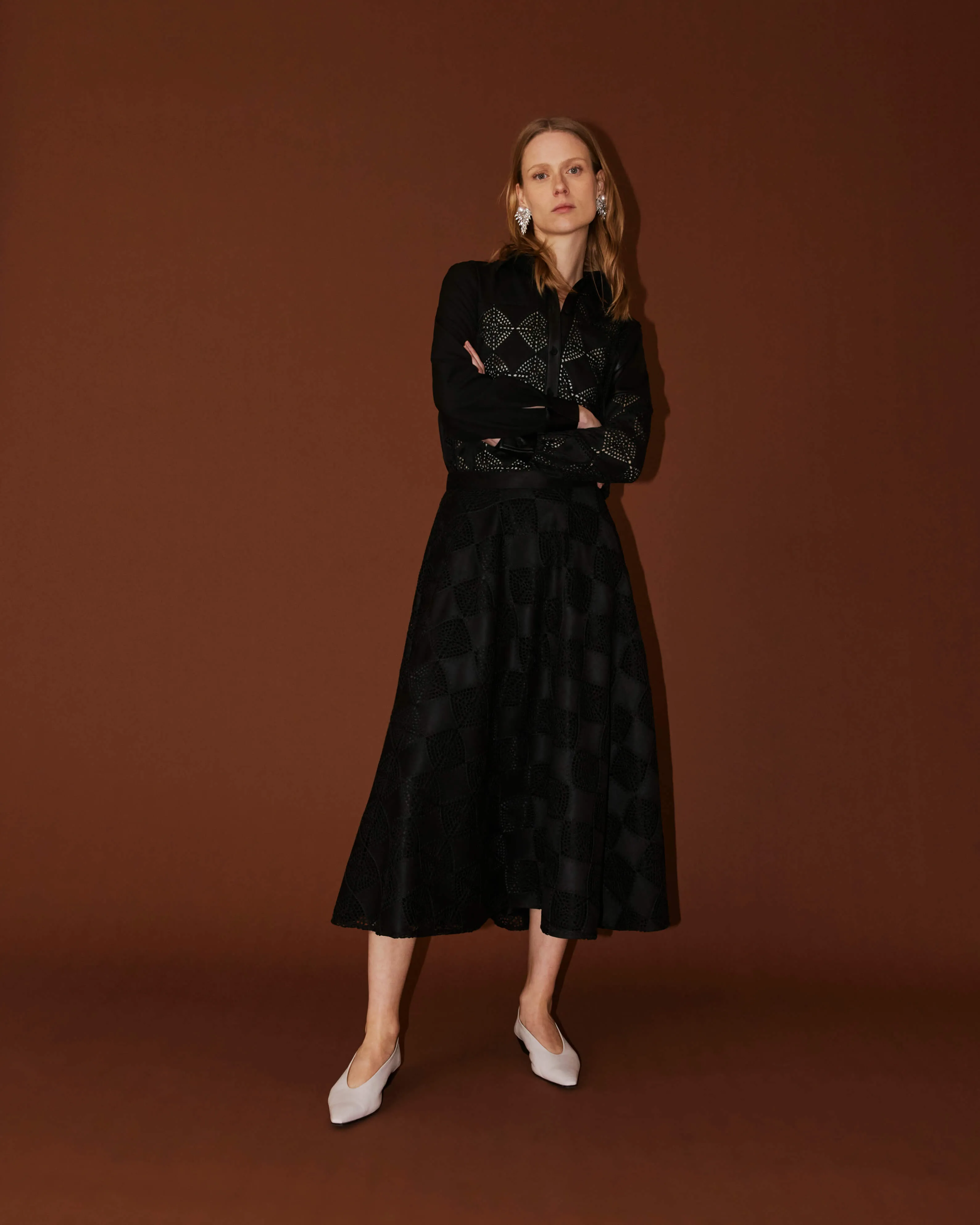 LINED HALF-WHEEL SKIRT