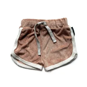 Little Bipsy Terry Cloth Track Shorts - Cinnamon