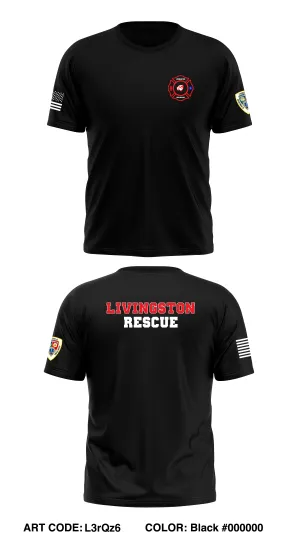 Livingston Fire&Rescue Store 1 Core Men's SS Performance Tee - L3rQz6