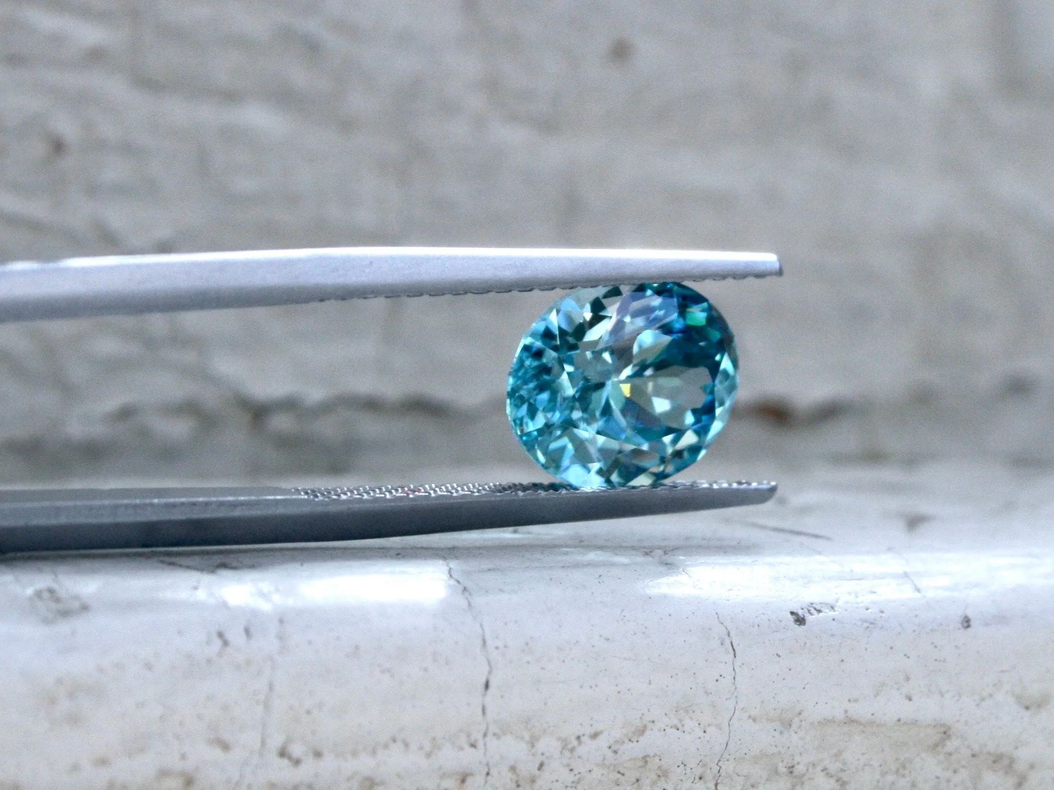 Loose Gemstone Natural Blue Zircon - 3.61ct.