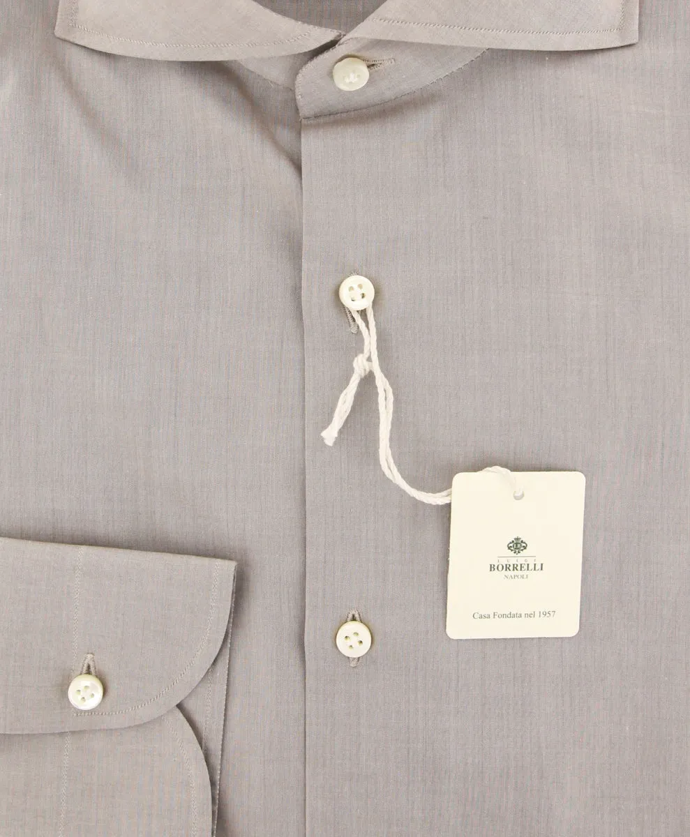 Luigi Borrelli Light Brown Shirt - Slim