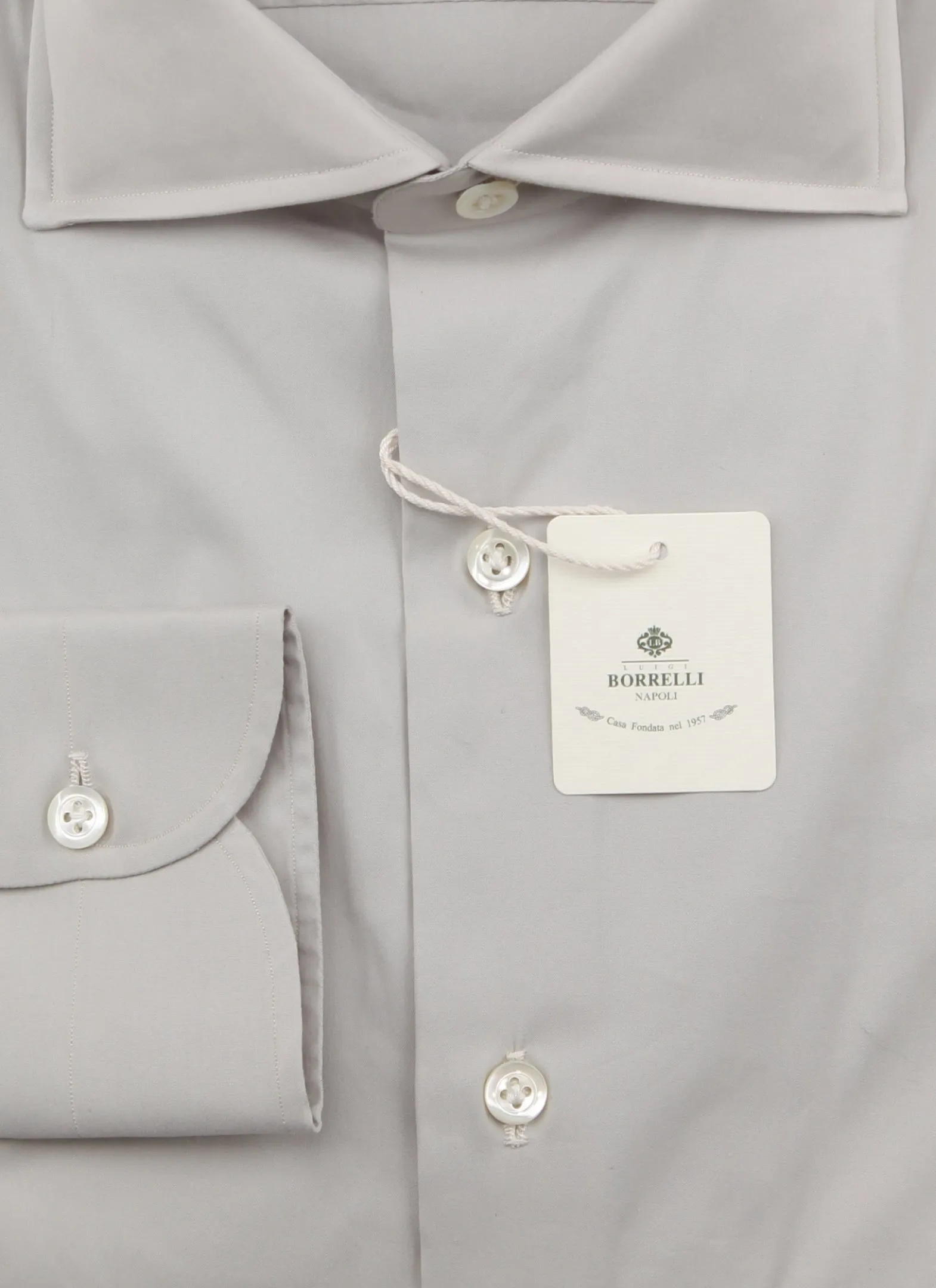 Luigi Borrelli Light Gray Shirt - Slim