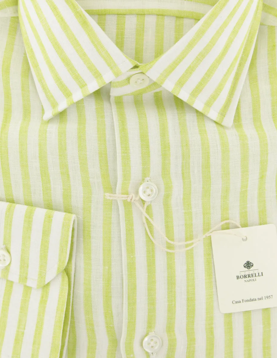 Luigi Borrelli Light Green Shirt - Slim