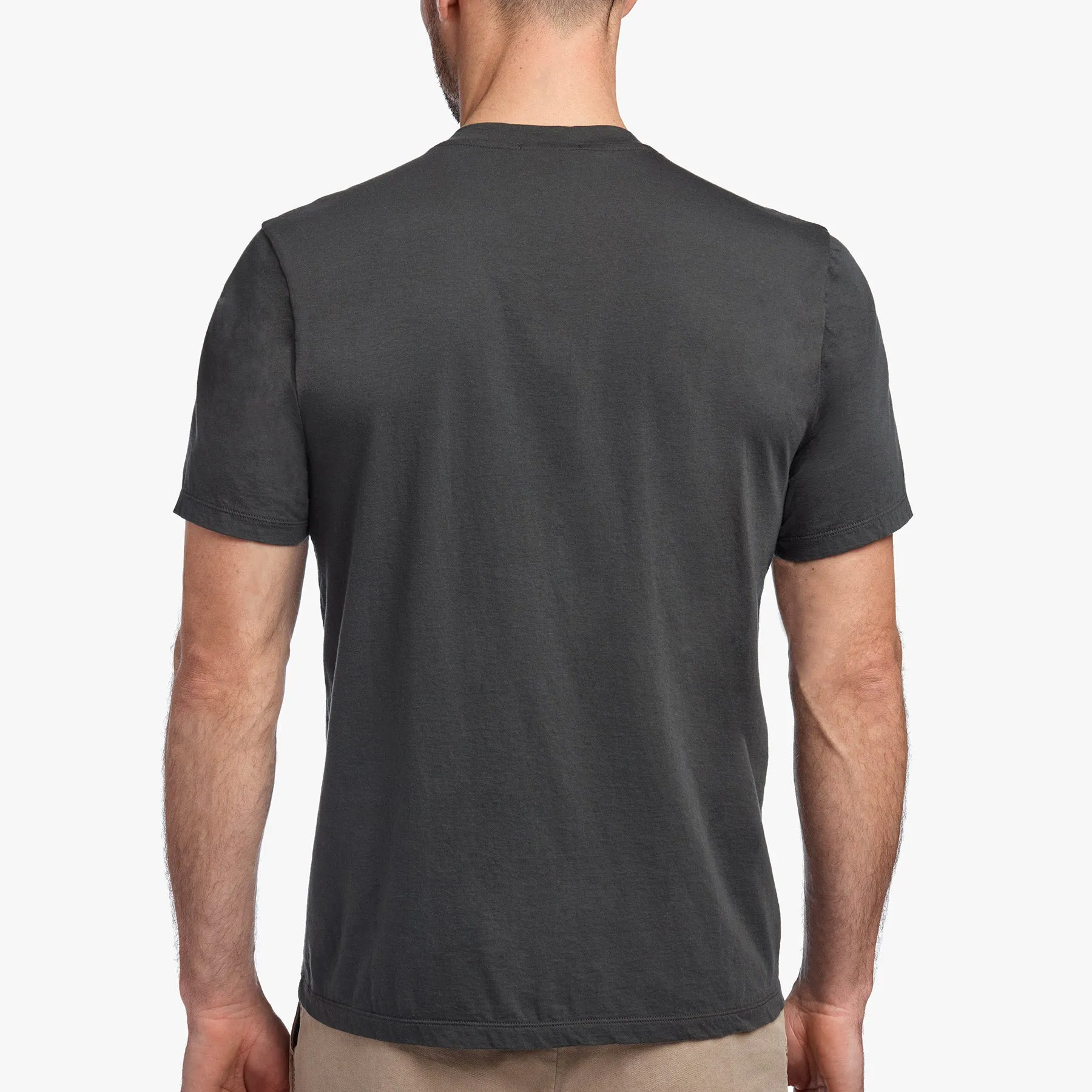 Luxe Lotus Jersey V Neck - Dark Olive