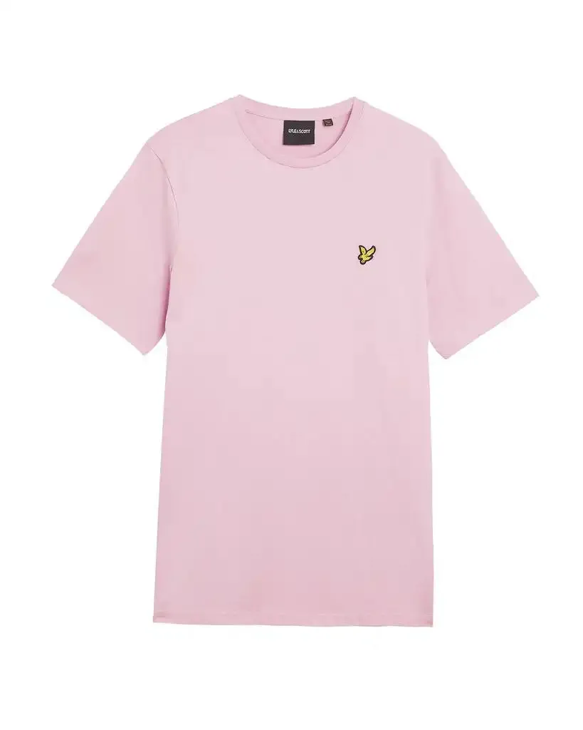 Lyle & Scott Mens Plain T-Shirt Pink Light