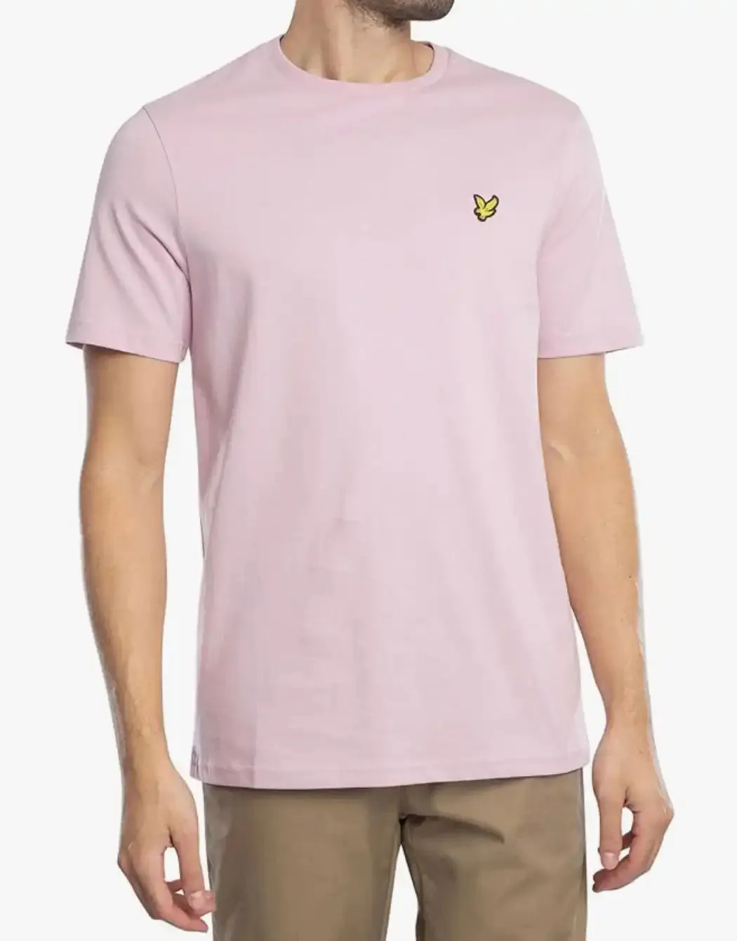 Lyle & Scott Mens Plain T-Shirt Pink Light