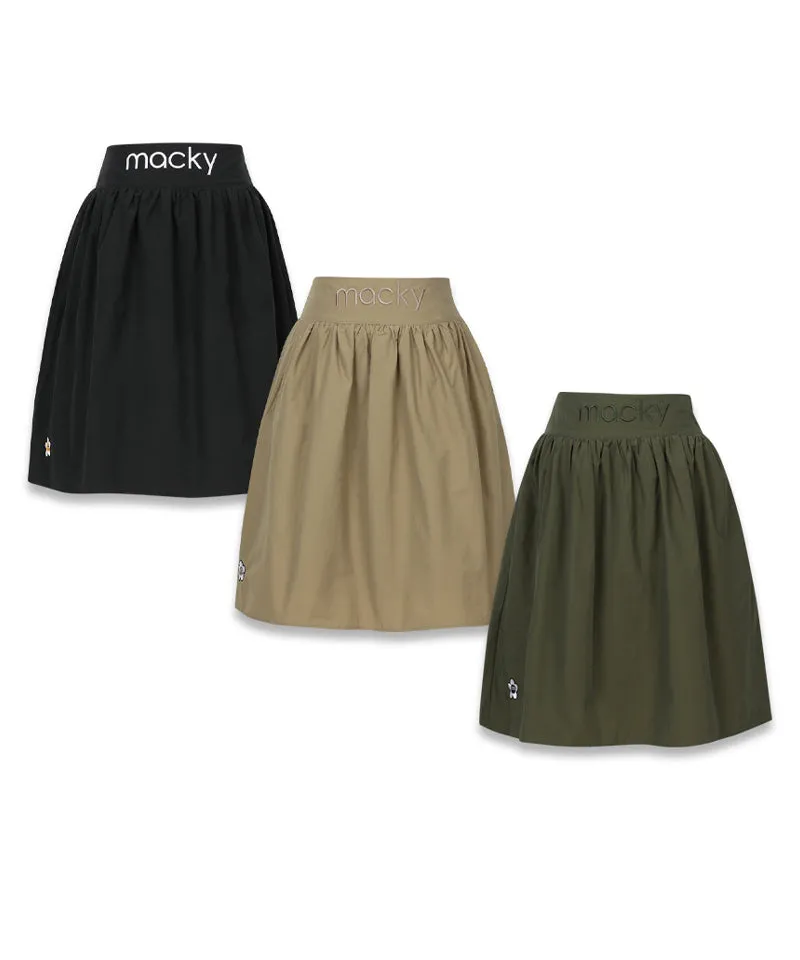 MACKY Golf: Unbalance Balloon Skirt - Black