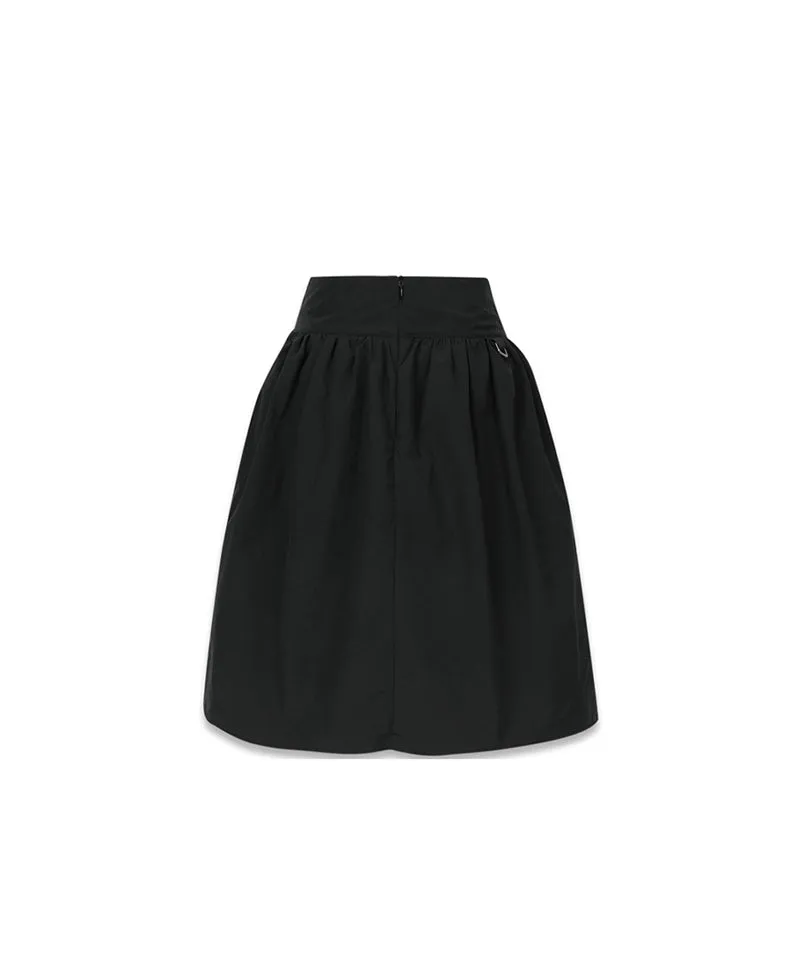 MACKY Golf: Unbalance Balloon Skirt - Black