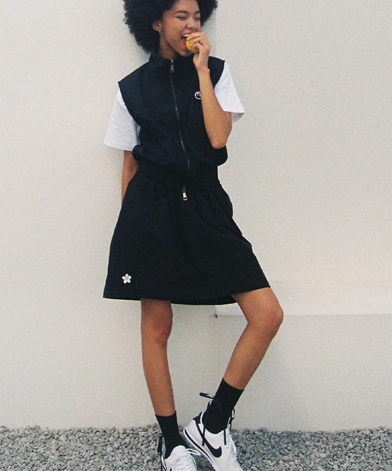MACKY Golf: Unbalance Balloon Skirt - Black