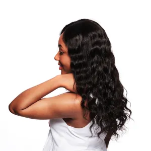 Malaysian Loose Wave Lace Front Wig with Pre Plucked Hairline
