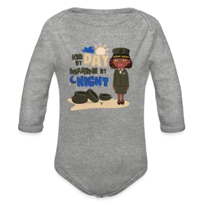 Marine Organic Long Sleeve Baby Bodysuit