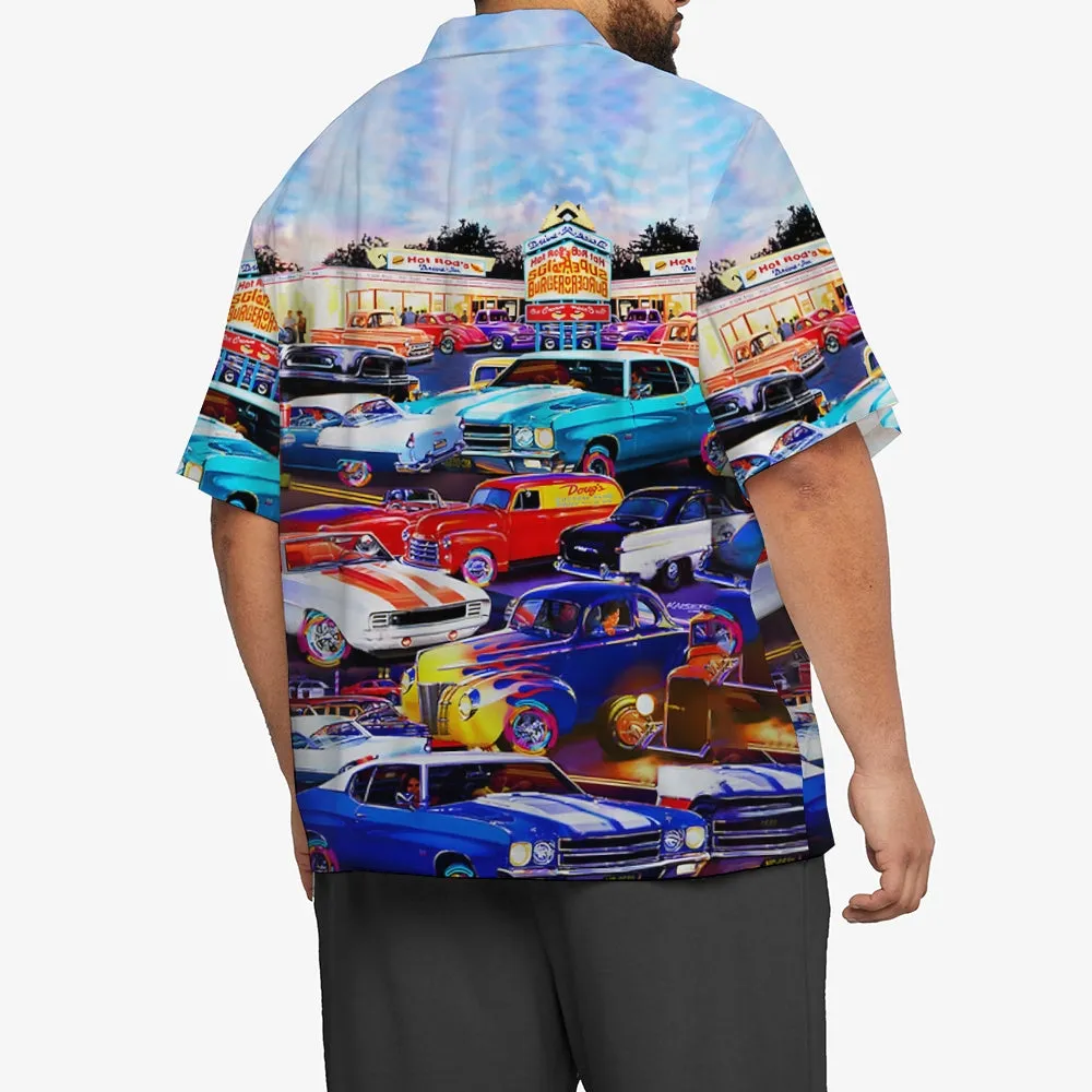 Men's Automotive Plus Size Short Sleeve Shirt 2407000921