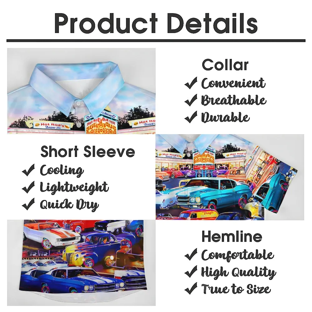 Men's Automotive Plus Size Short Sleeve Shirt 2407000921