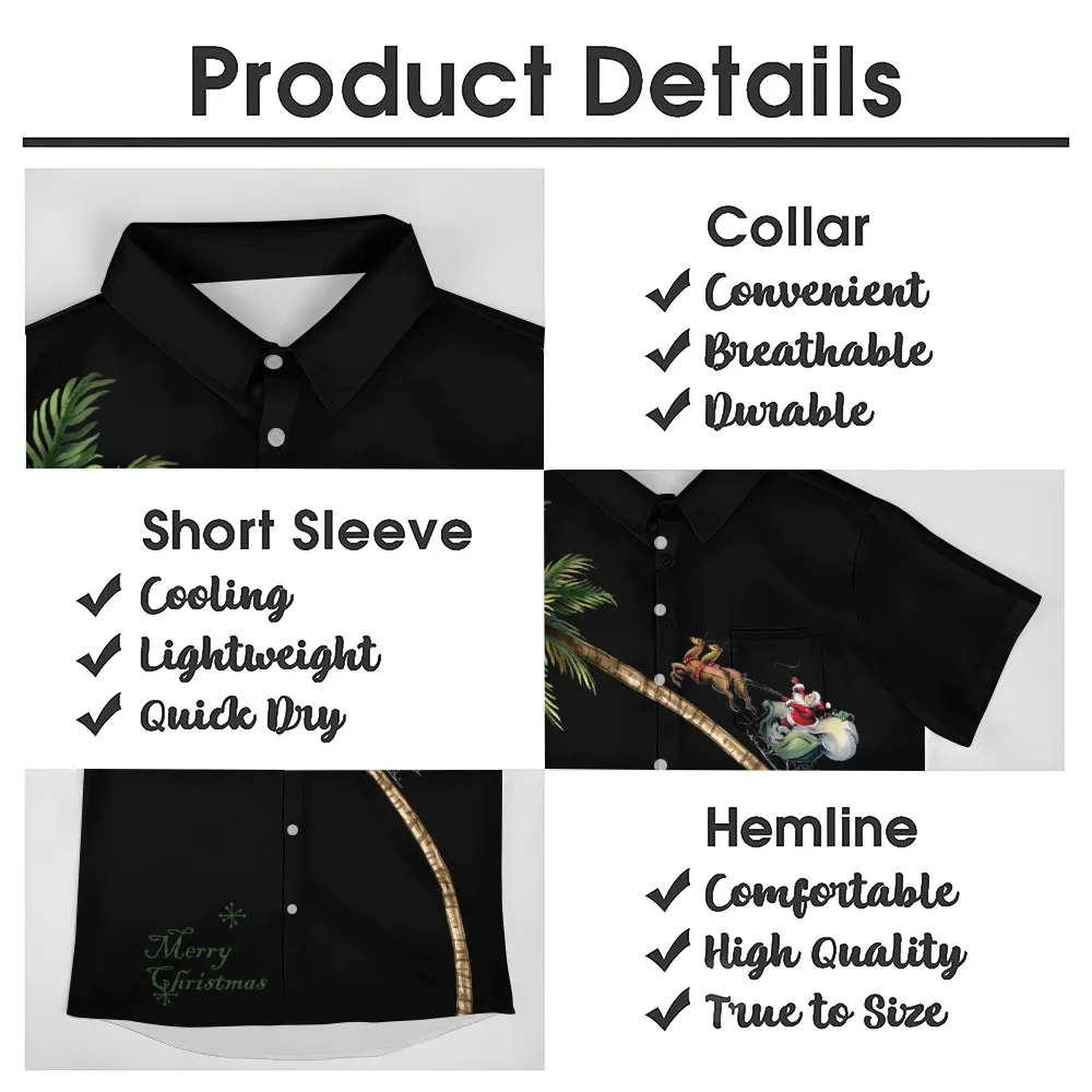 Men's Christmas Creative Design Short Sleeve Shirt 2411009306
