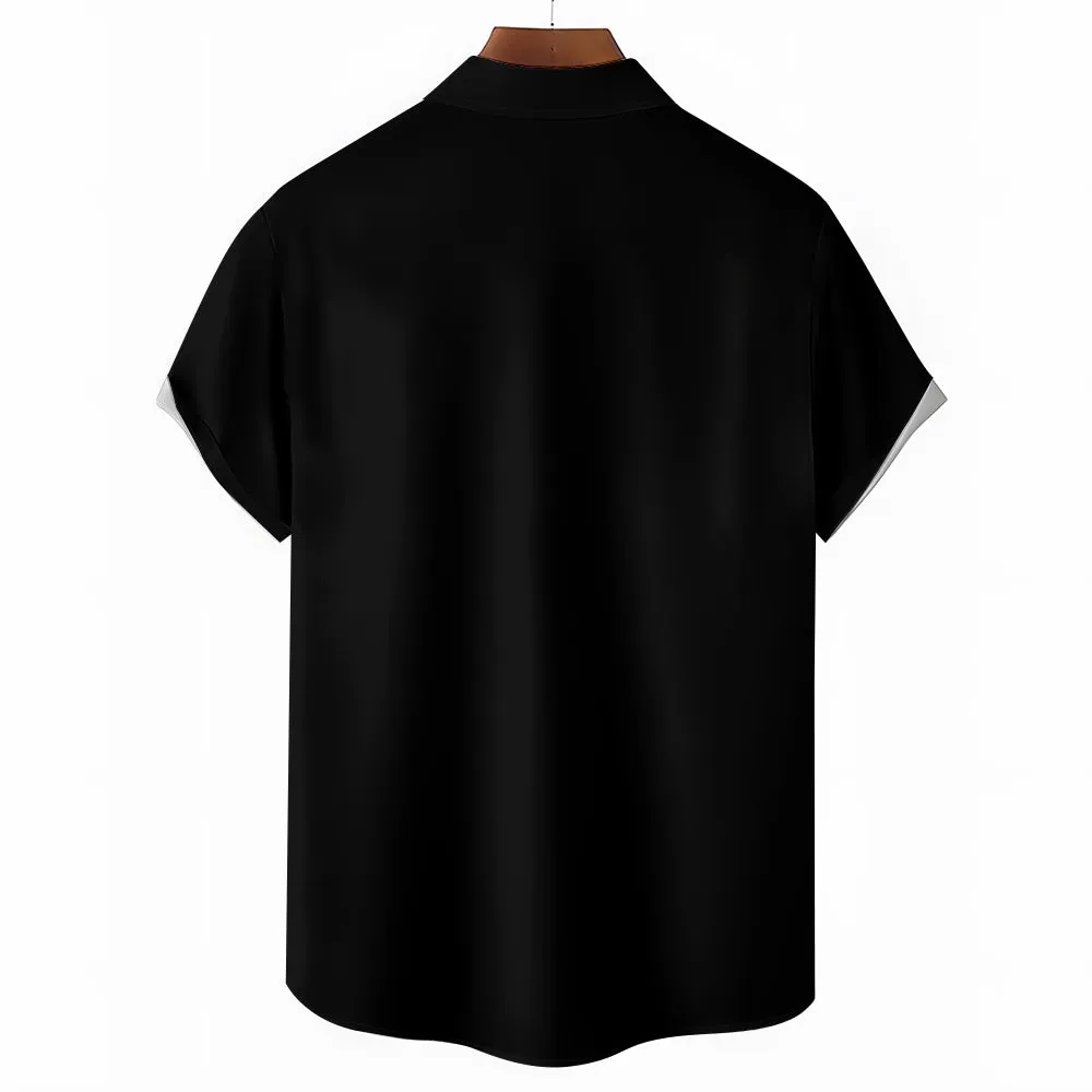 Men's Christmas Creative Design Short Sleeve Shirt 2411009306