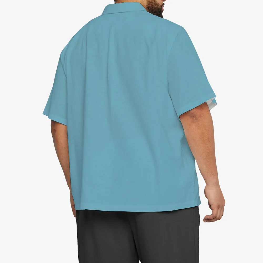 Men's Christmas Creative Design Short Sleeve Shirt 2411009306