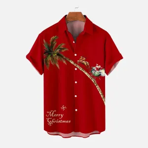 Men's Christmas Creative Design Short Sleeve Shirt 2411009306