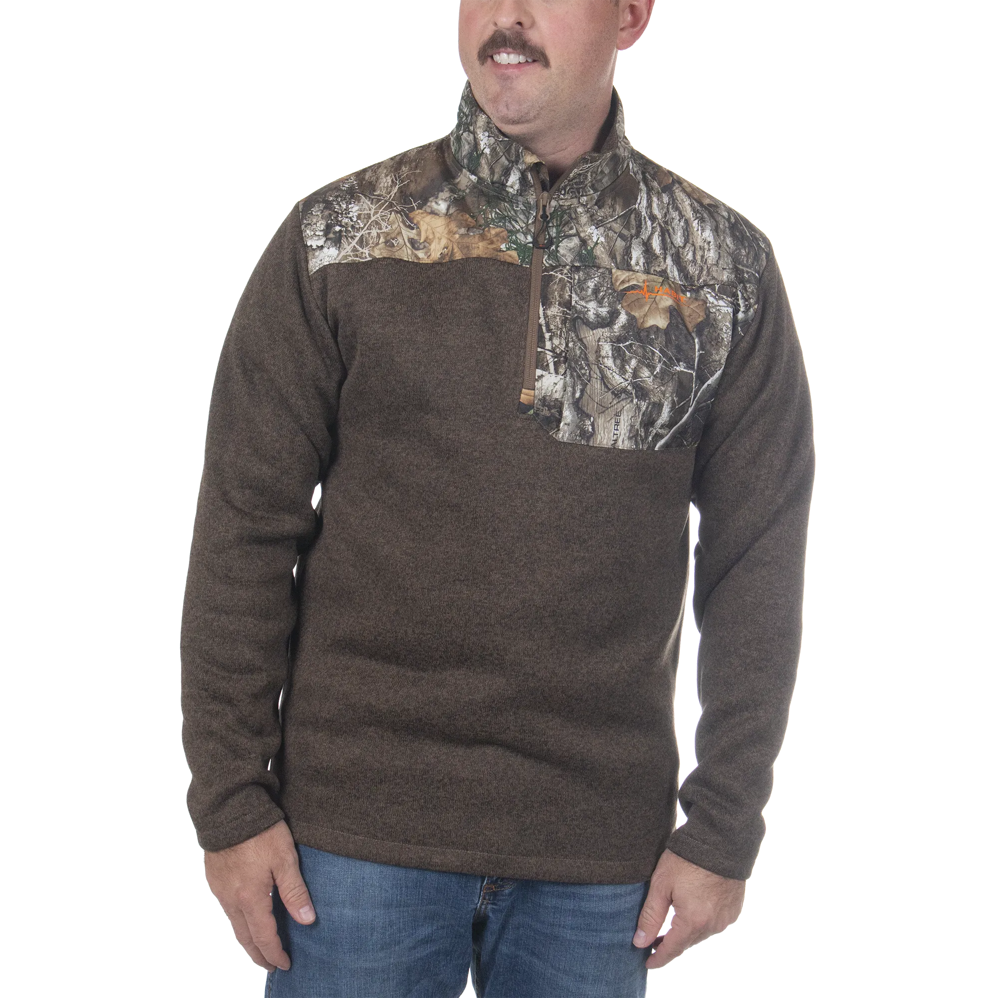 Men's Crater Valley Sweater Fleece ¼ Zip Jacket - Realtree