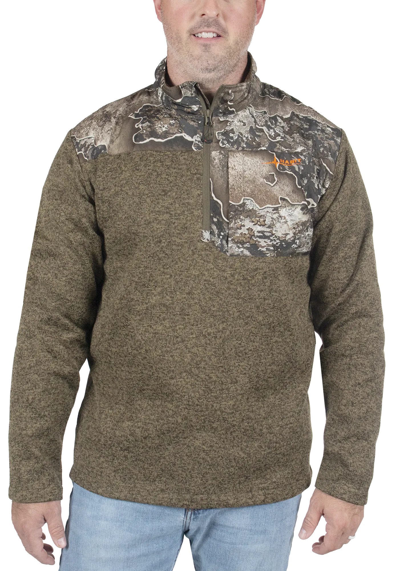 Men's Crater Valley Sweater Fleece ¼ Zip Jacket - Realtree