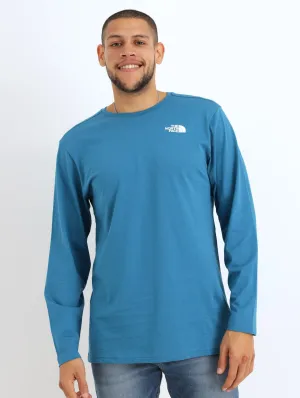 Men's Long Sleeve Easy Tee - Blue Coral