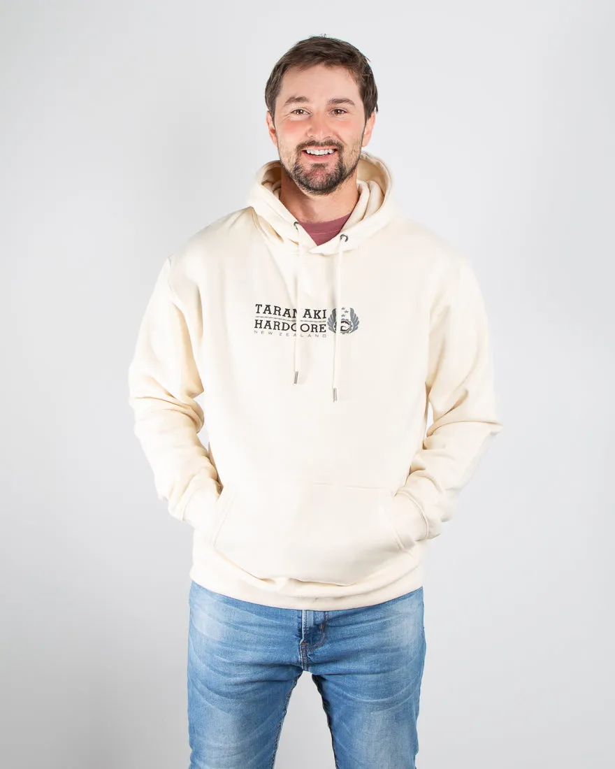 Mens Mountain To Sea Hoodie - Cream