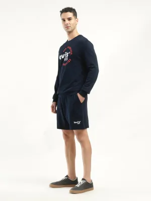 Men's Navy Regular Fit Shorts