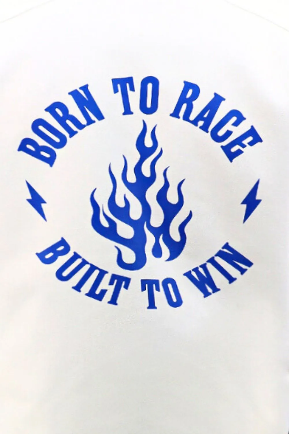 MEN'S RACING WOVEN PU JACKET-Blue/White