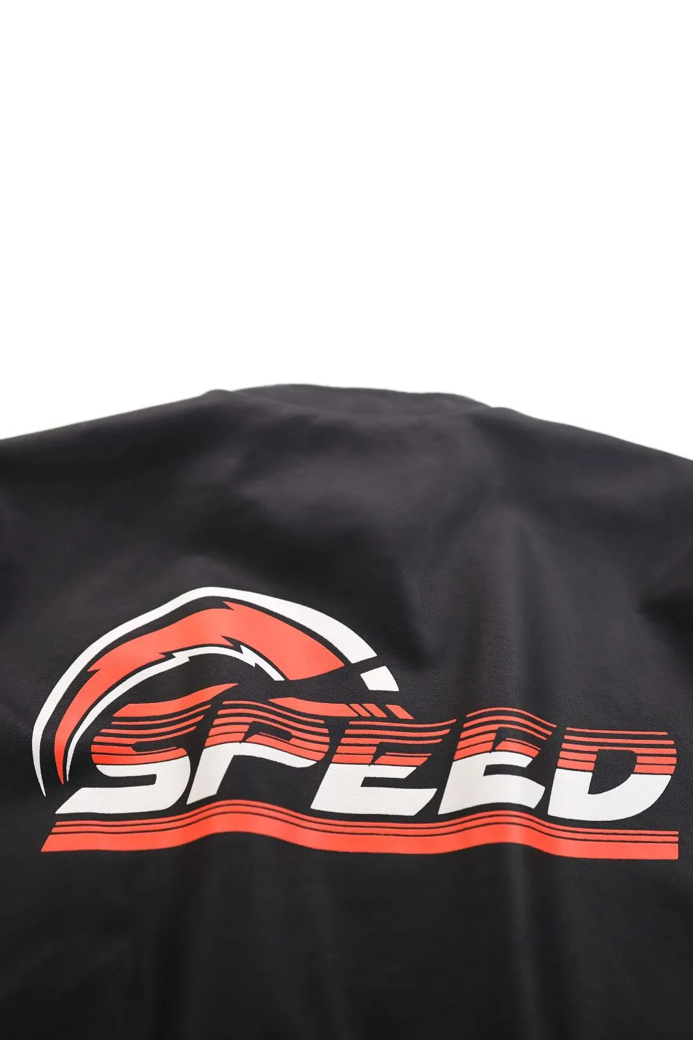 MEN'S RACING WOVEN PU JACKET-Orange/Black