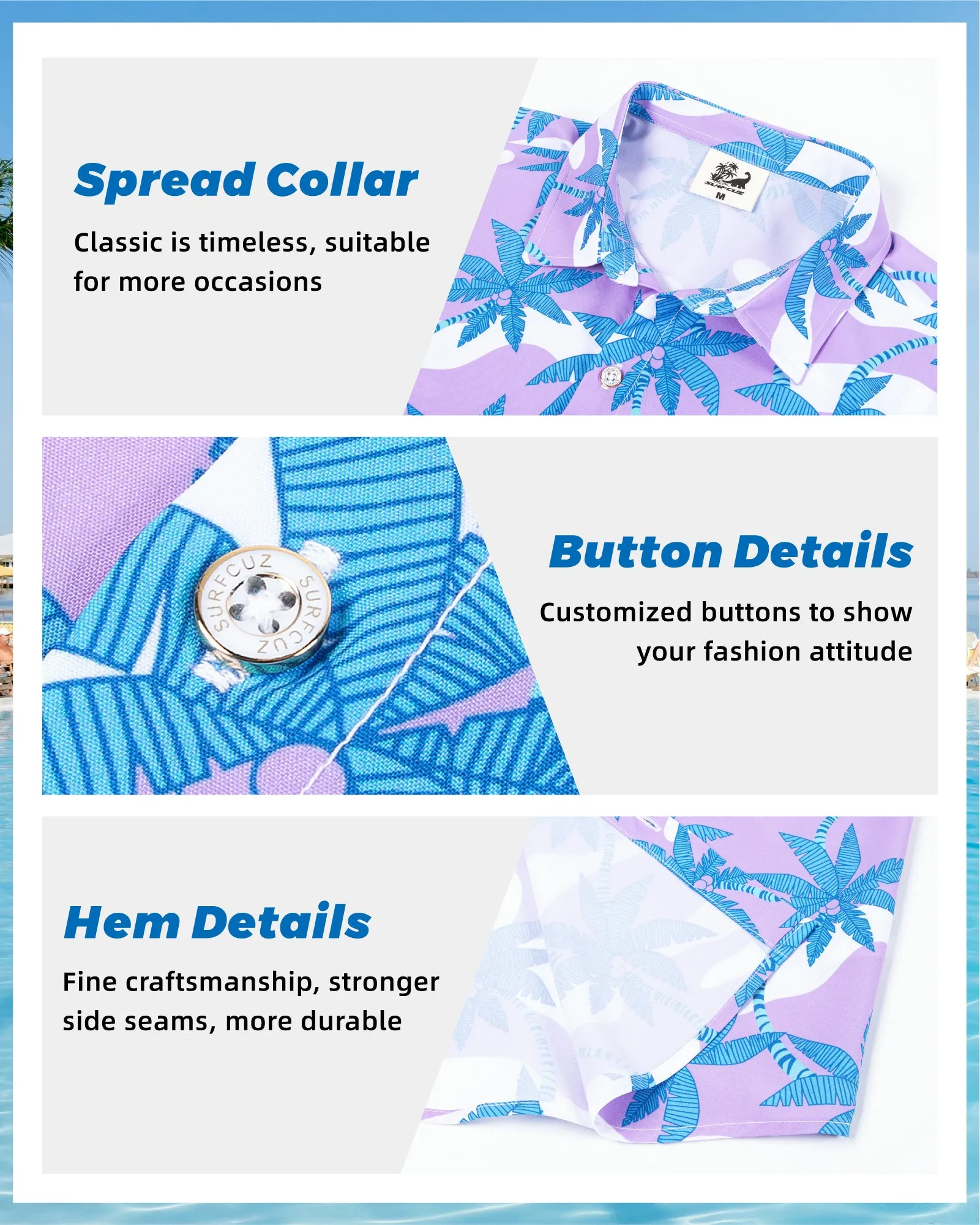 Men‘s Stretch Quick-Dry Hawaiian Shirts