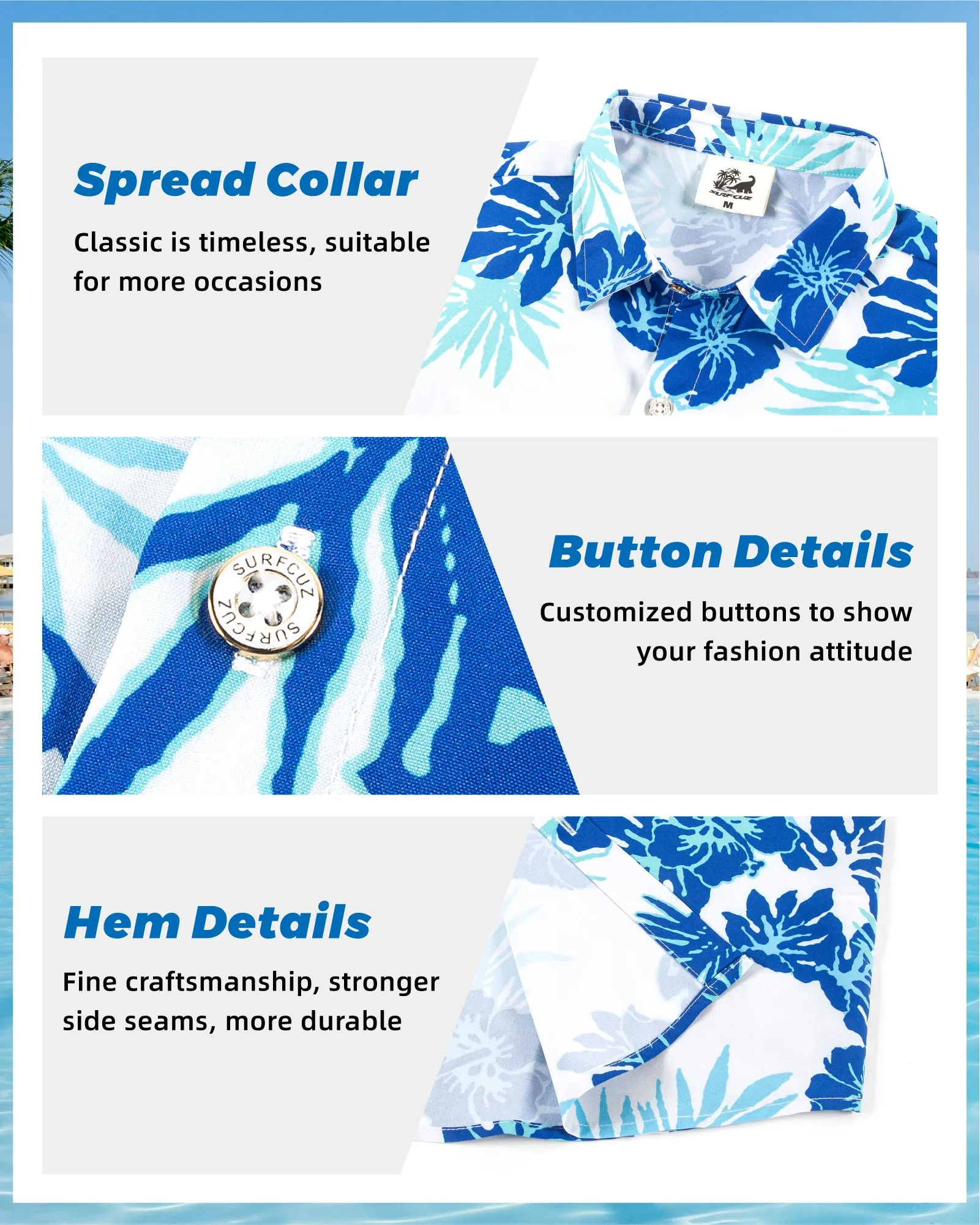 Men‘s Stretch Quick-Dry Hawaiian Shirts