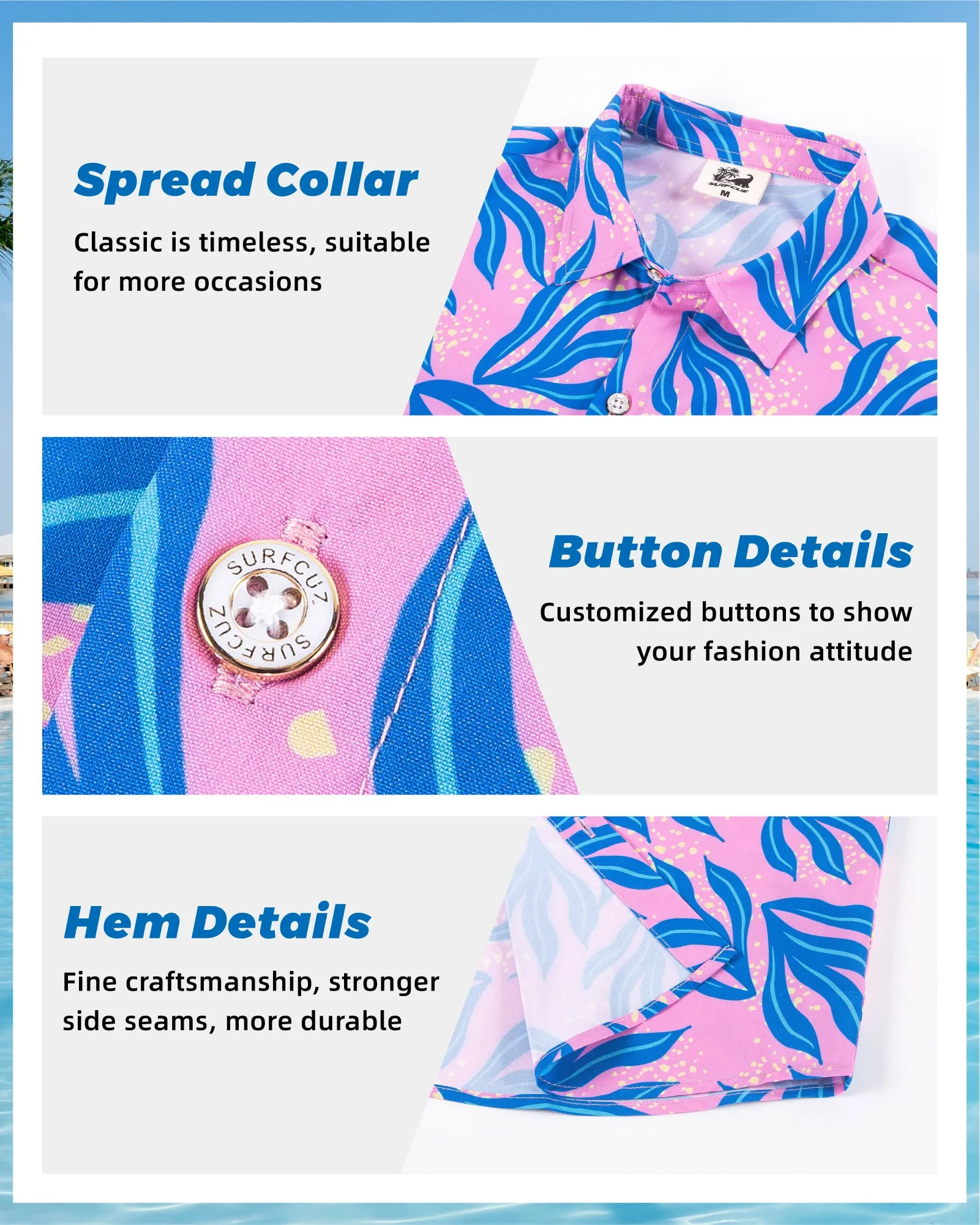 Men‘s Stretch Quick-Dry Hawaiian Shirts