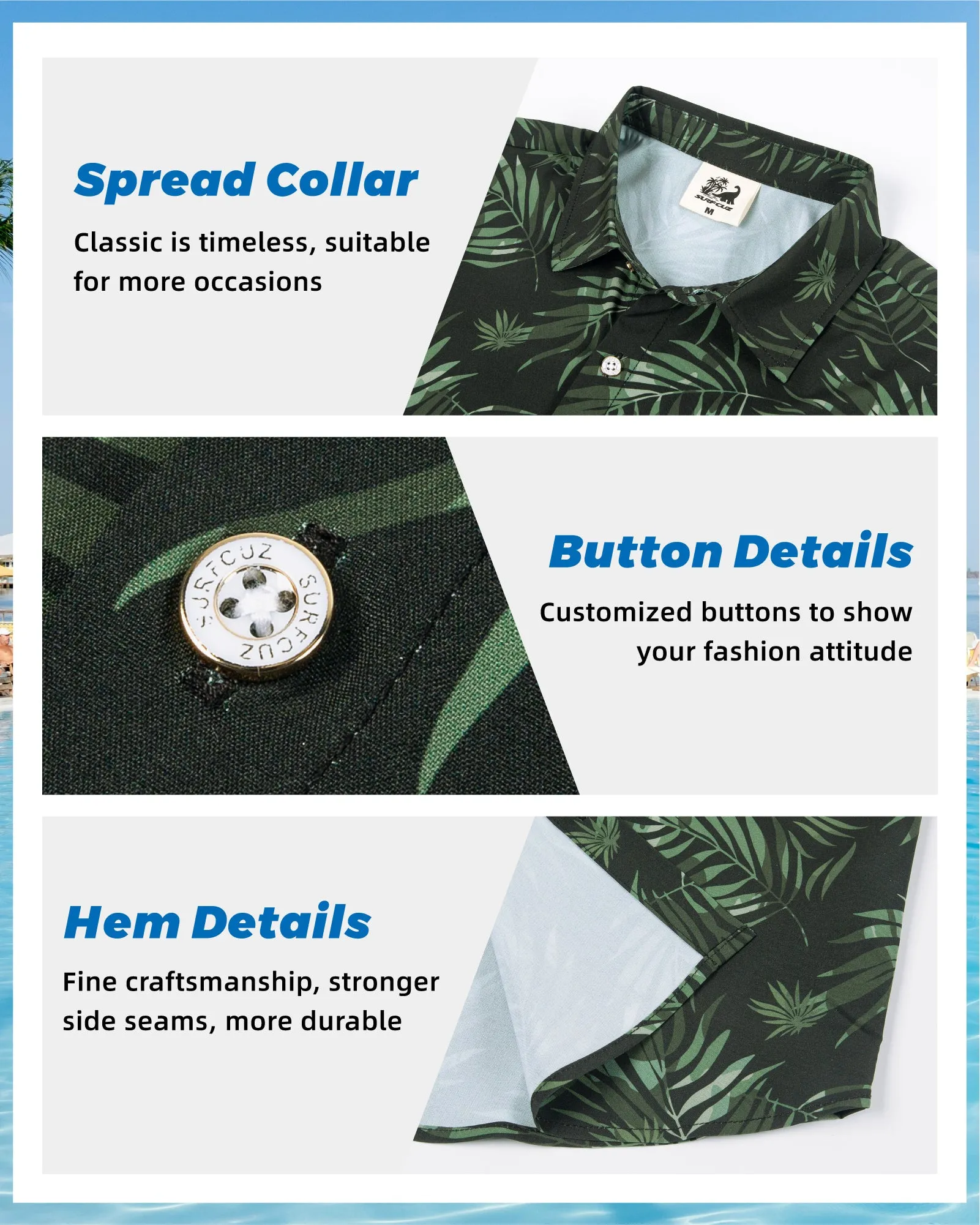 Men‘s Stretch Quick-Dry Hawaiian Shirts