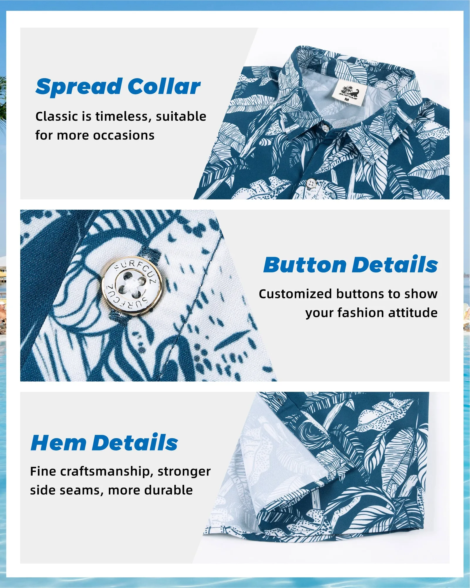 Men‘s Stretch Quick-Dry Hawaiian Shirts