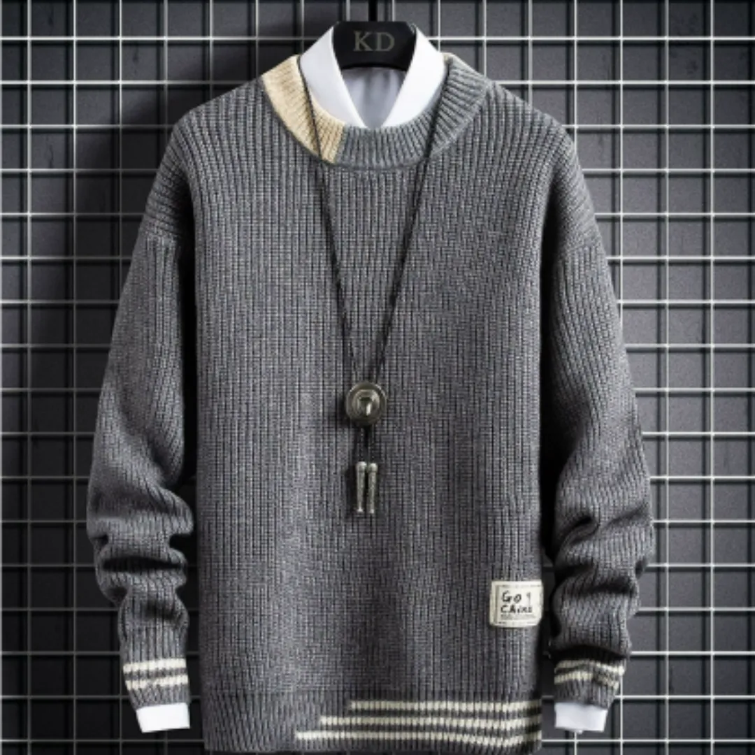Men's Stylish Outdoor Knitted Sweater | Long Sleeve