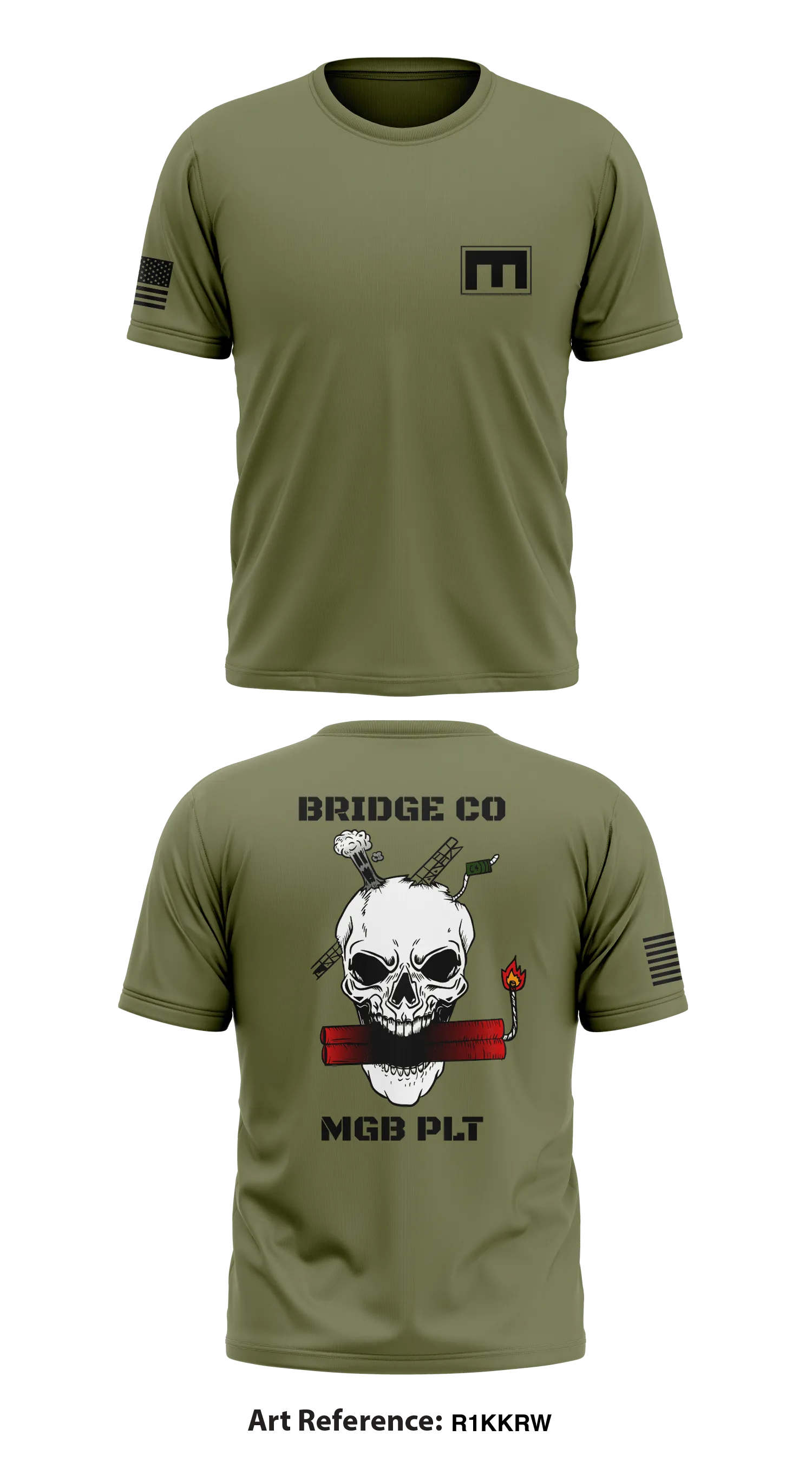 Mgb PLT , Bridge CO, 8th ESb Store 1 Core Men's SS Performance Tee - r1kkrW
