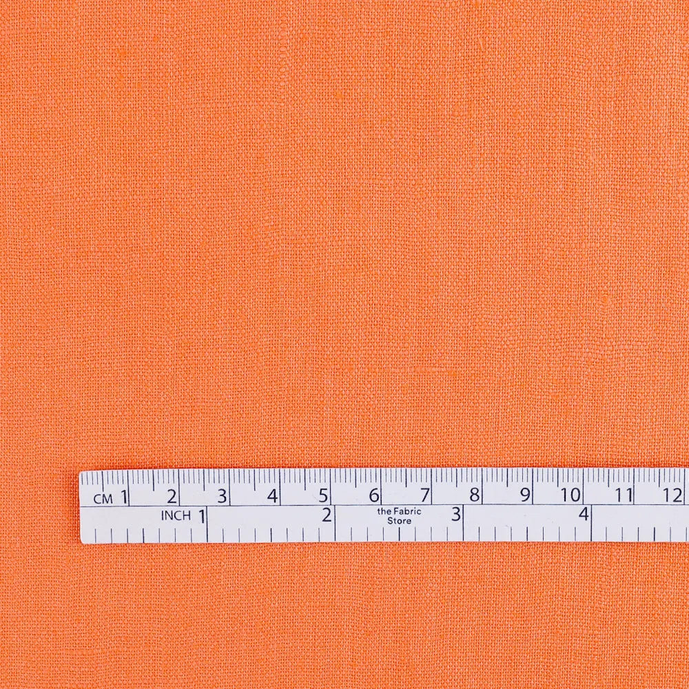 Midweight Linen - Tangerine Tango (remnant)