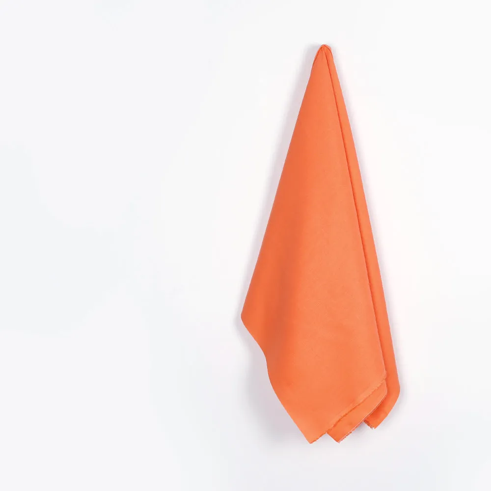 Midweight Linen - Tangerine Tango (remnant)