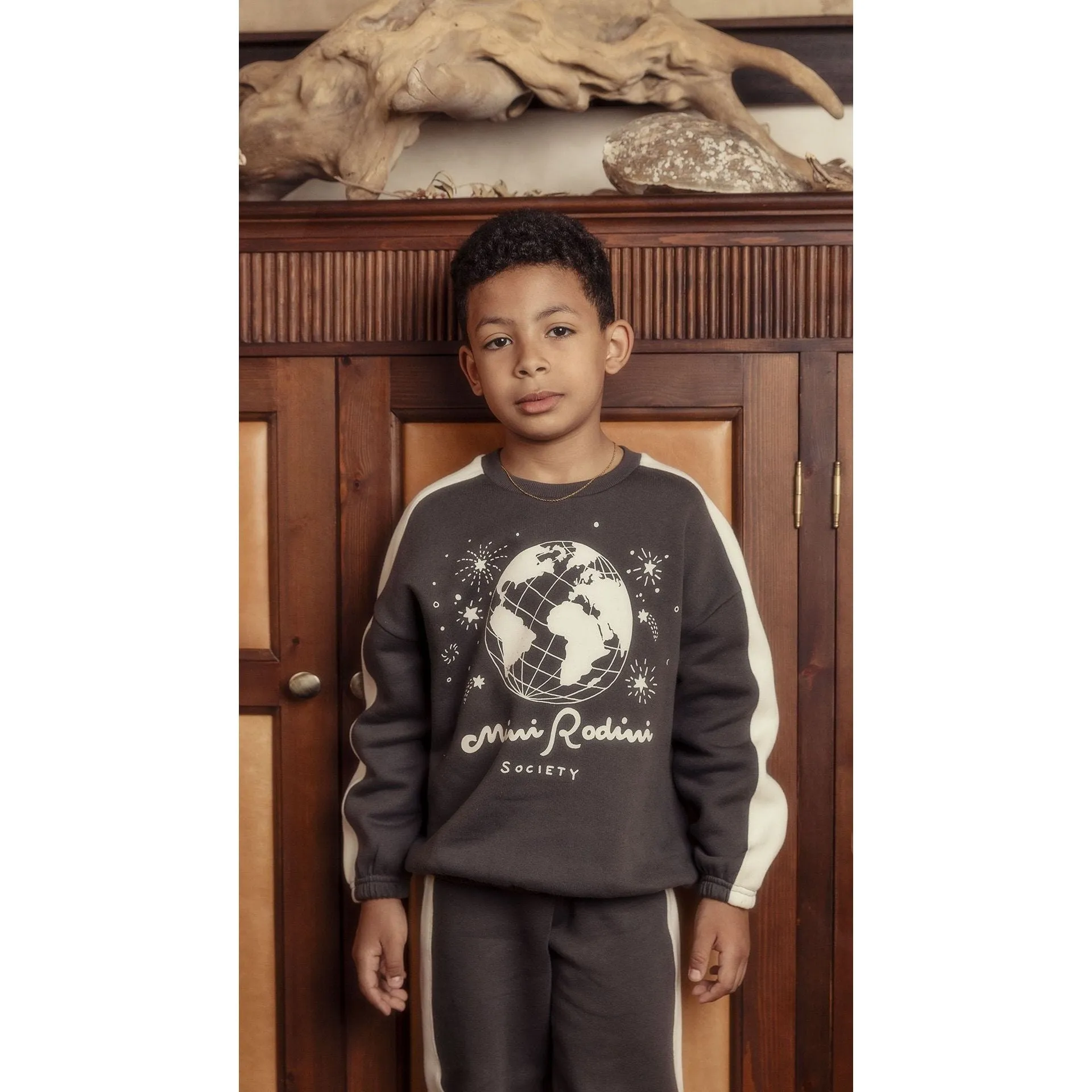 Mini Rodini Society Sp Sweatshirt - Grey