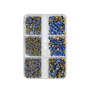 Mix Size 3D Sharp Diamond - 04# Blue